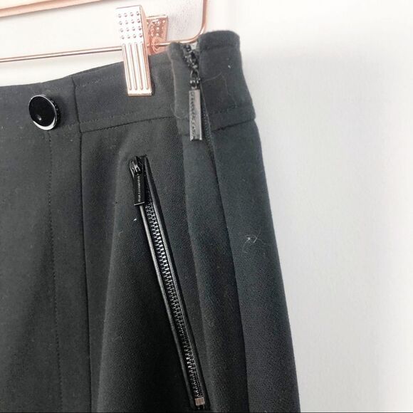 KARL LAGERFELD | Pleated Bottom Skirt Black Sz 12 - Picture 8 of 10